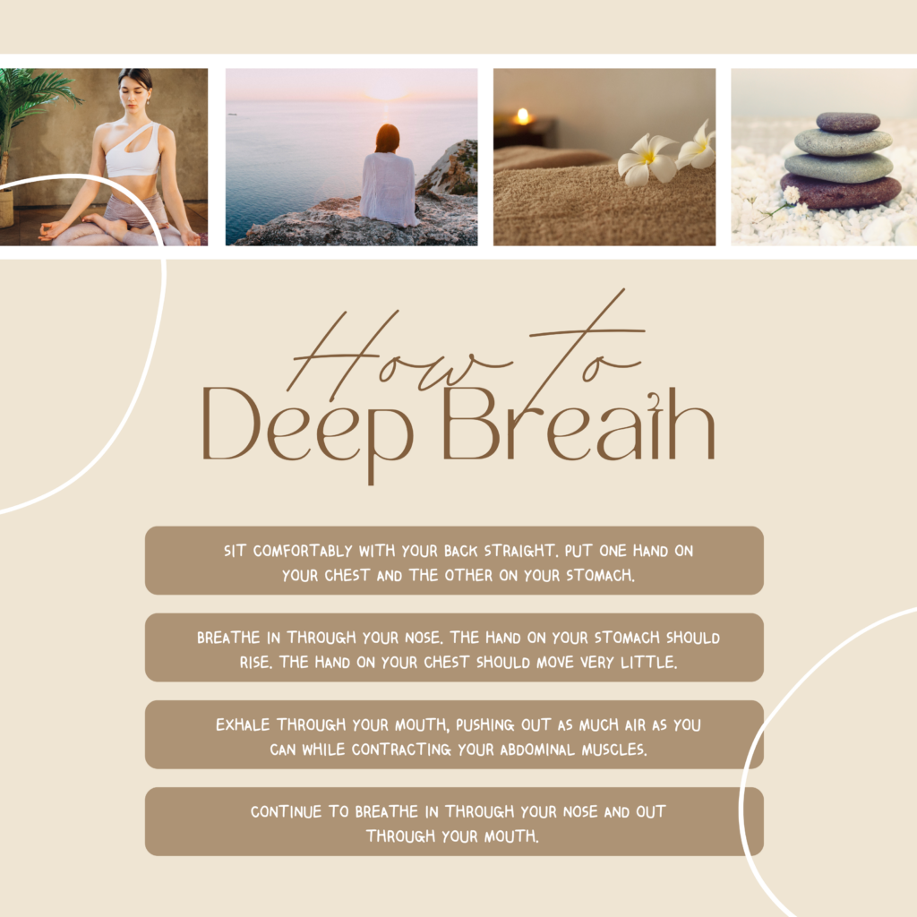 Image showing how to deep breath